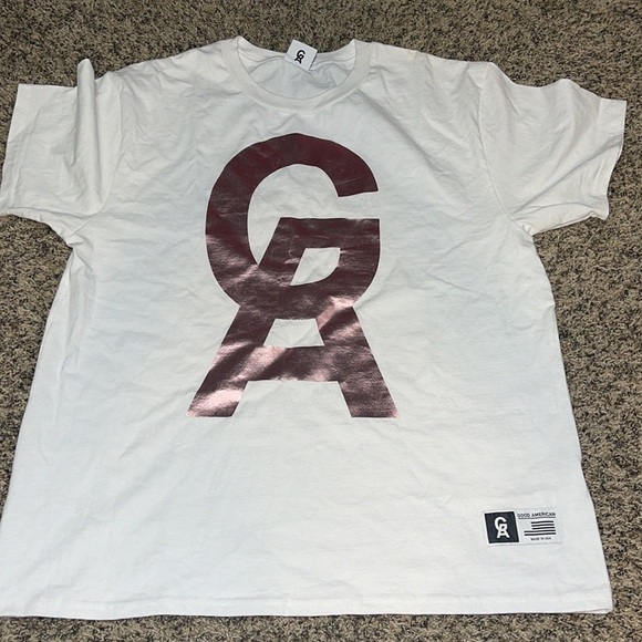 GOOD AMERICAN Rose Gold White Goodies Icon Tee 2/3 XL - Picture 2 of 10